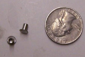 1963-1964 Corvette Top Shield Rivets. Metal 3 Piece Set - CA-42329-Corvette-Store-Online