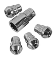 1984-2019 Corvette Wheel Locks - Chrome Set - CA-43048-Corvette-Store-Online