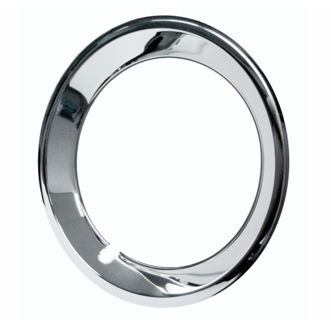 14" Chrome Plated Stainless Trim Ring with Stepped Edge (Narrow)