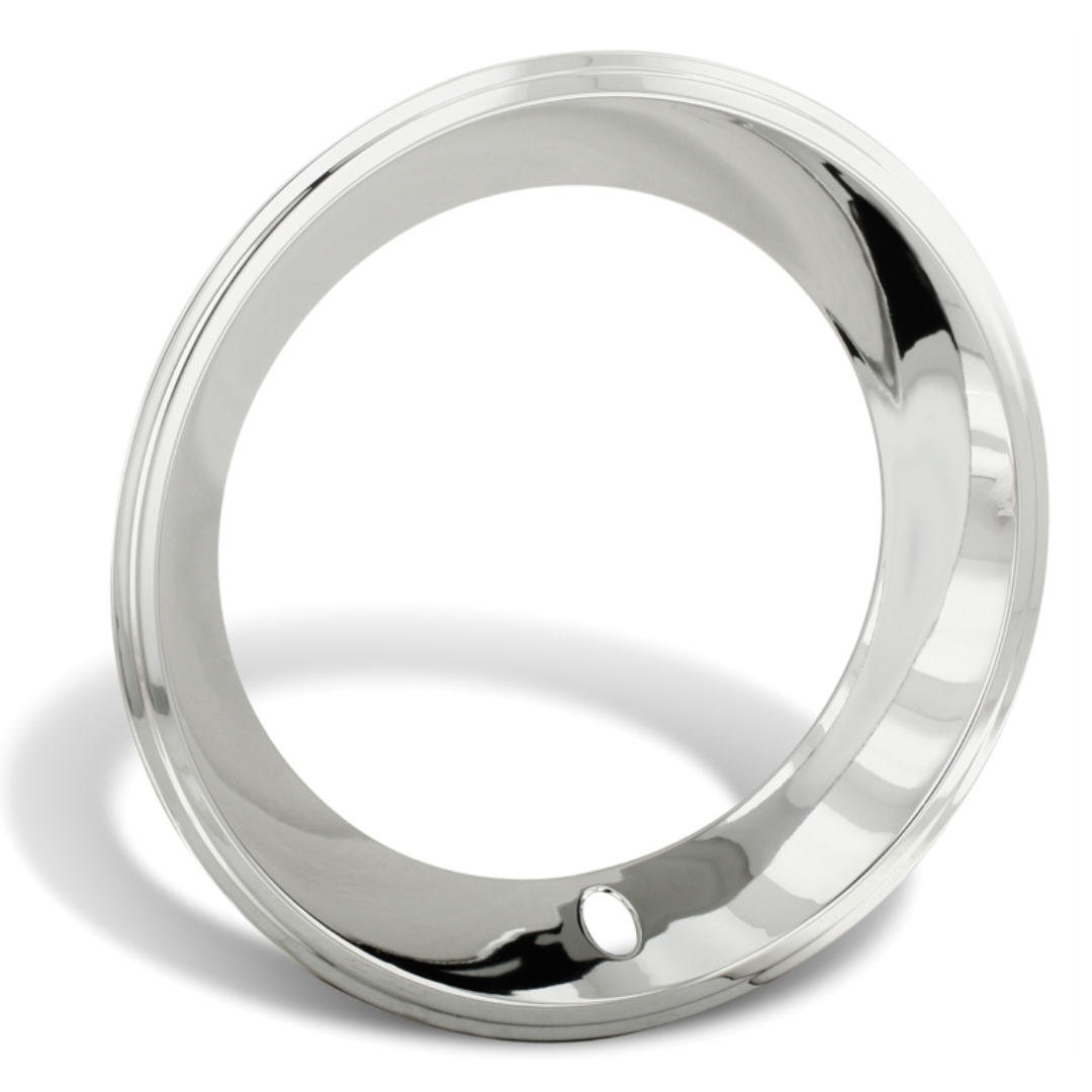 C3  1969-1982 Chevrolet Corvette 15" Deep Dish Triple Chrome Plated Stainless Trim Ring Set 3.25" Wide