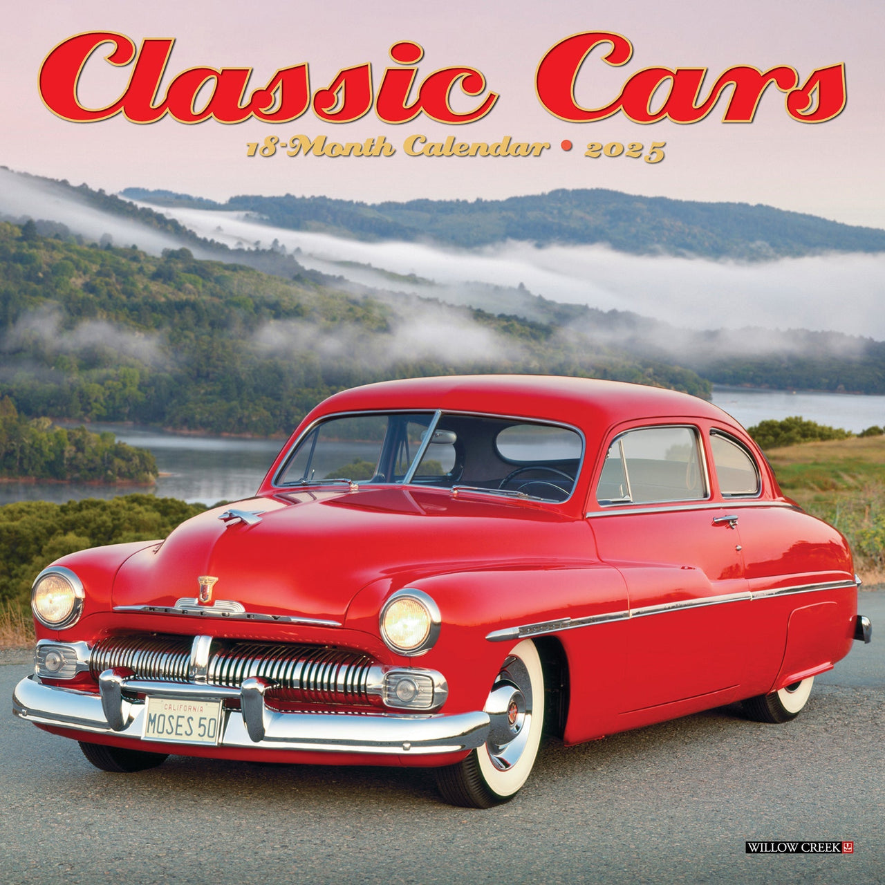 Classic Cars 2025 Mini Wall Calendar