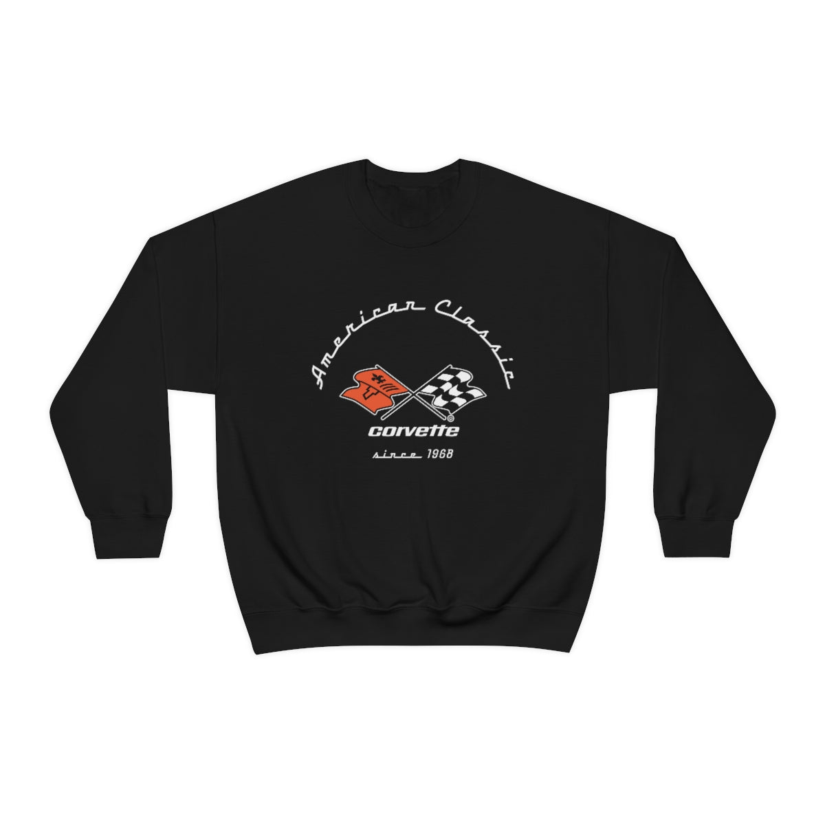 C3 Corvette Crew Neck Long Sleeve Heavy Duty Sweatshirt