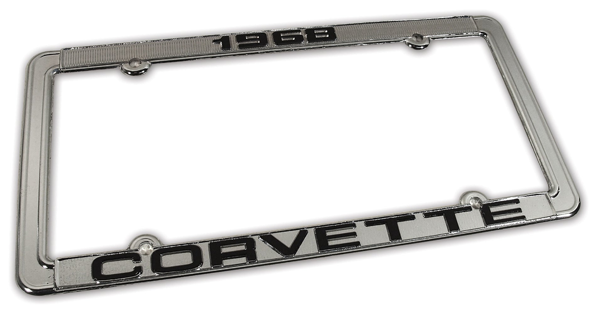 1968-1968 Corvette License Plate Frame Corvette Chrome - CA-471068-Corvette-Store-Online