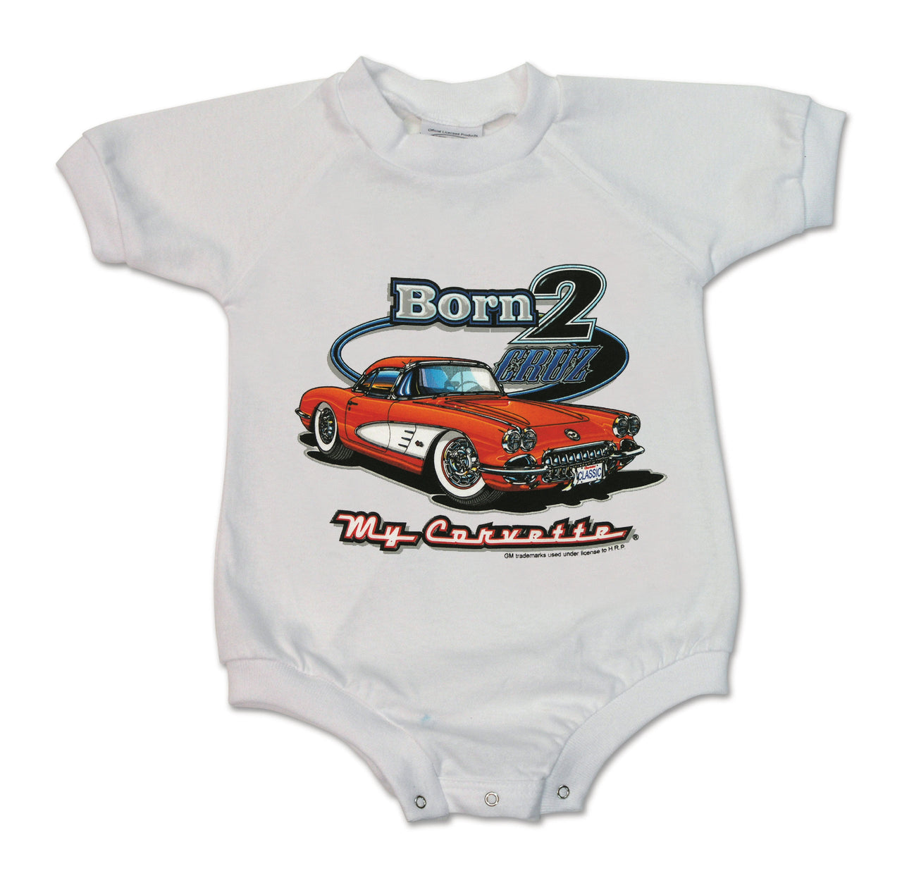 1956-1957 Corvette Onesie Born 2 Cruz - 24month - CA-47915-Corvette-Store-Online