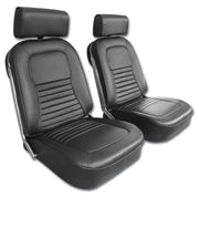 1967-1967 Corvette Driver Leather Seat Covers Black - CA-480420-Corvette-Store-Online