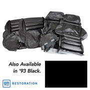 1993-1993 Corvette Driver Leather Seat Covers Black Sport - CA-484120-Corvette-Store-Online