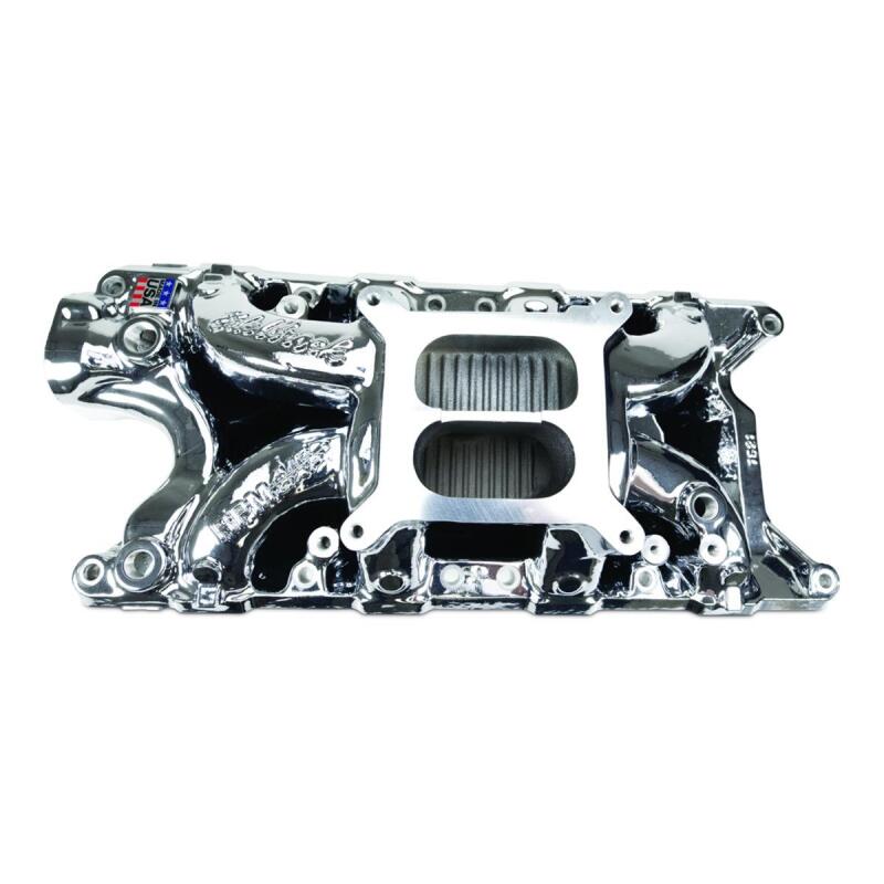 Performer Rpm Intake Edelbrock Ford SB 302 Performer RPM Intake Manifold - Chrome Plasma Fi