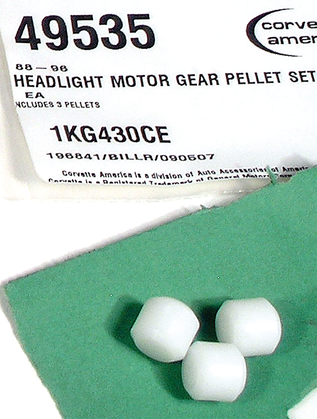1988-1996 Corvette Headlight Motor Gear Pellet Set - CA-49535-Corvette-Store-Online