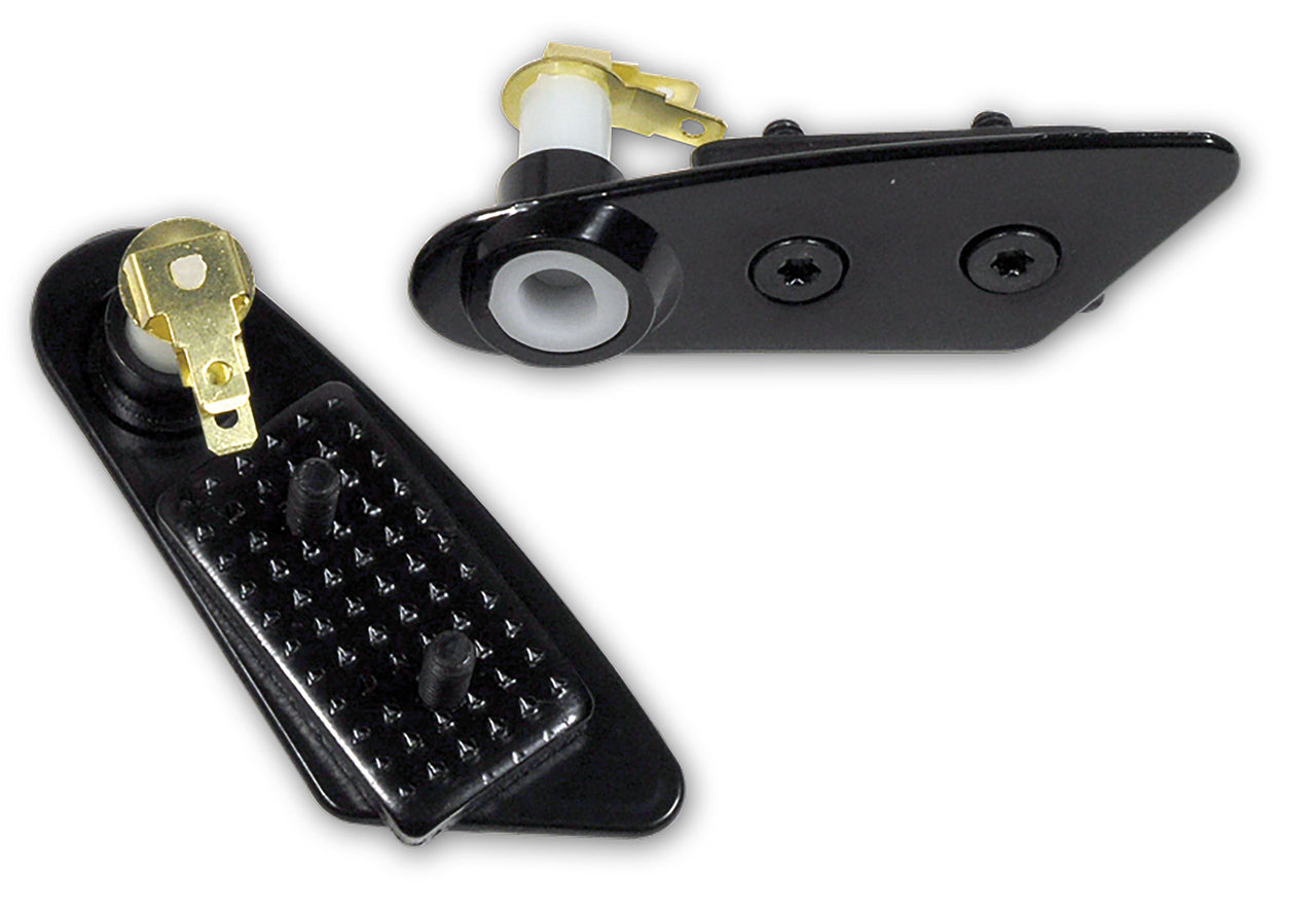 1979-1982 Corvette T-Top Rear Switch Plates Black - CA-49973-Corvette-Store-Online