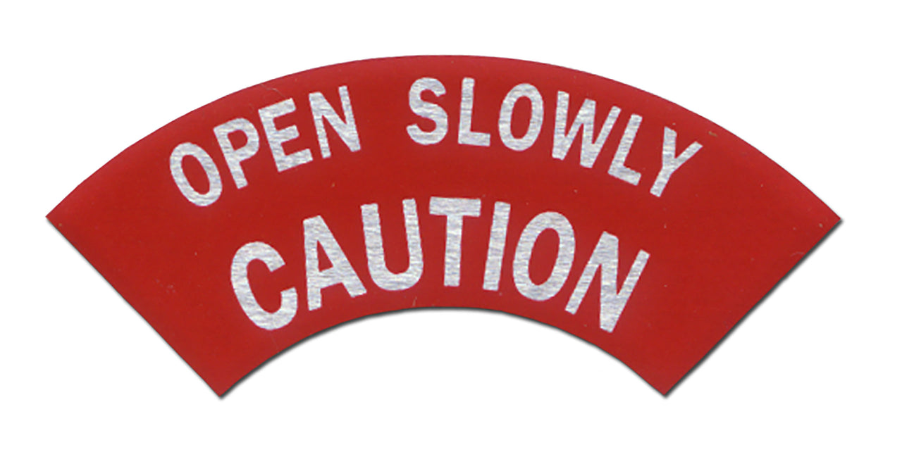 1970-1974 Corvette Gas Cap Caution Plate - CA-51343-Corvette-Store-Online