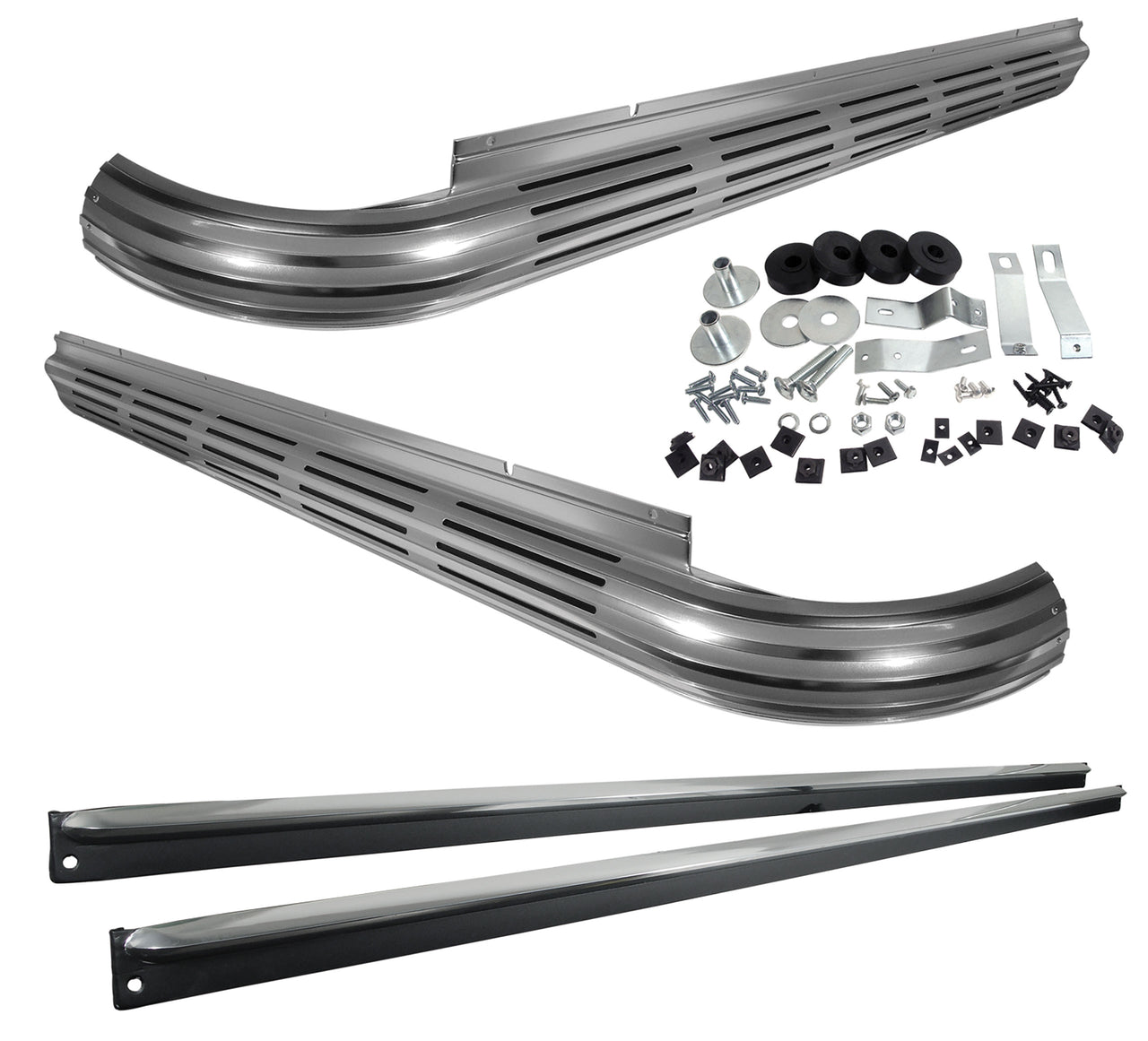 1965-1967 Corvette Side Exhaust Kit - Wild Loud - Aluminized Pipes - SBC W/2" Manifold - CA-58003-Corvette-Store-Online