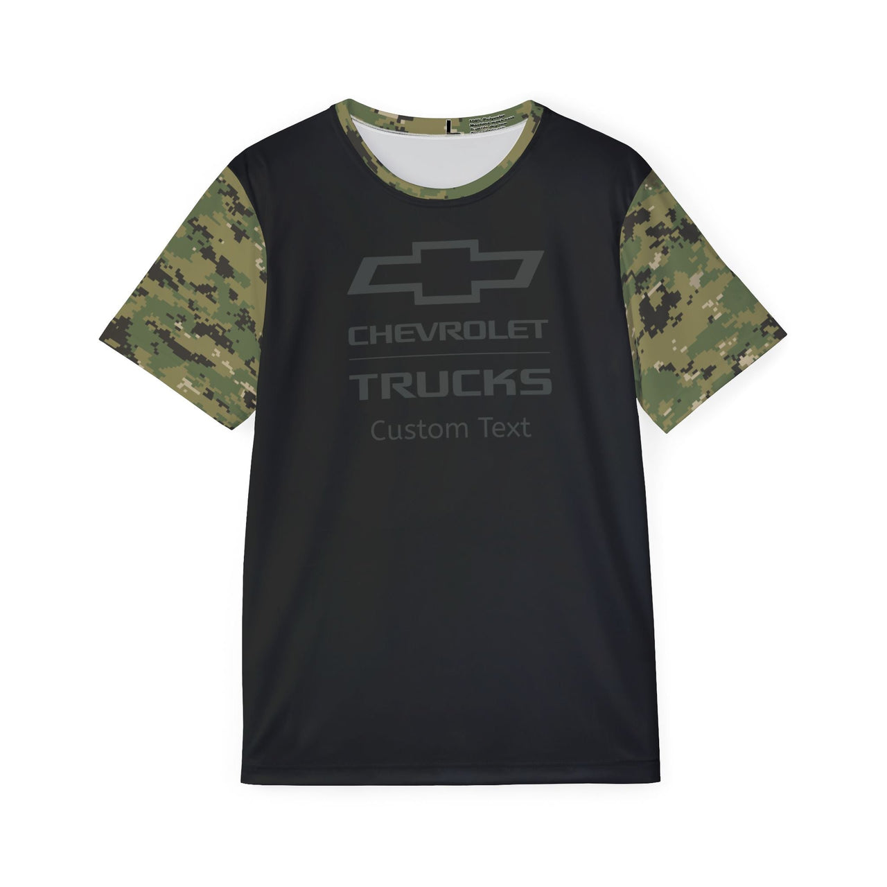 Personalized Chevy Trucks Bowtie Digital Camo Men's Sports Jersey Tee