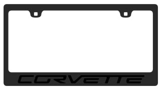 Chevrolet Corvette C6 Black License Plate Frame