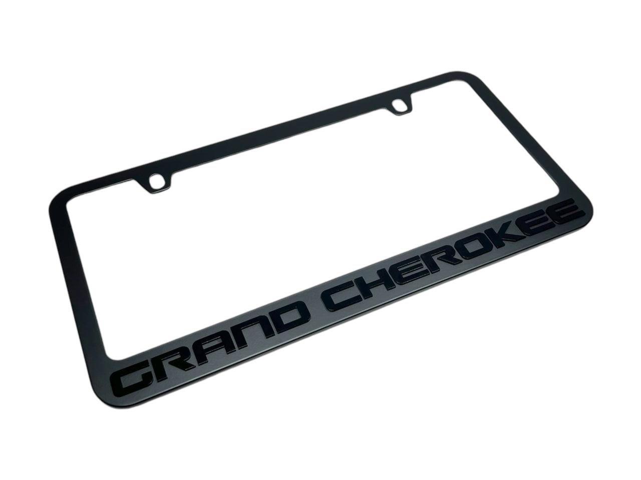 Jeep Grand Cherokee Blacked Out License Plate Frame