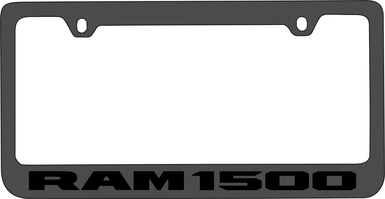 Ram 1500 Black License Plate Frame