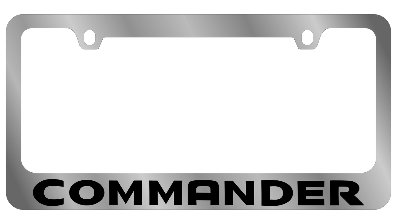 Jeep Commander Chrome License Plate Frame