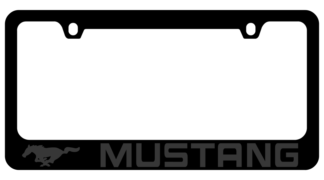 Ford Mustang Black License Plate Frame