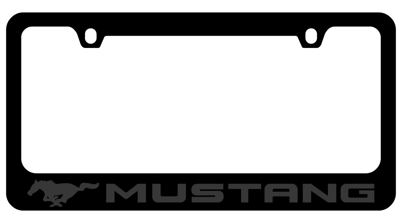 Ford Mustang Black License Plate Frame