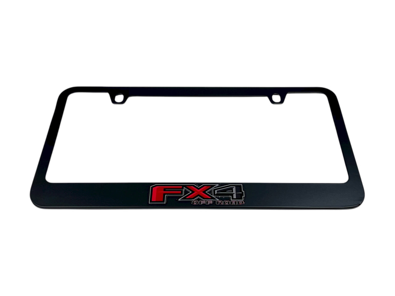 Ford FX4 Black License Plate Frame