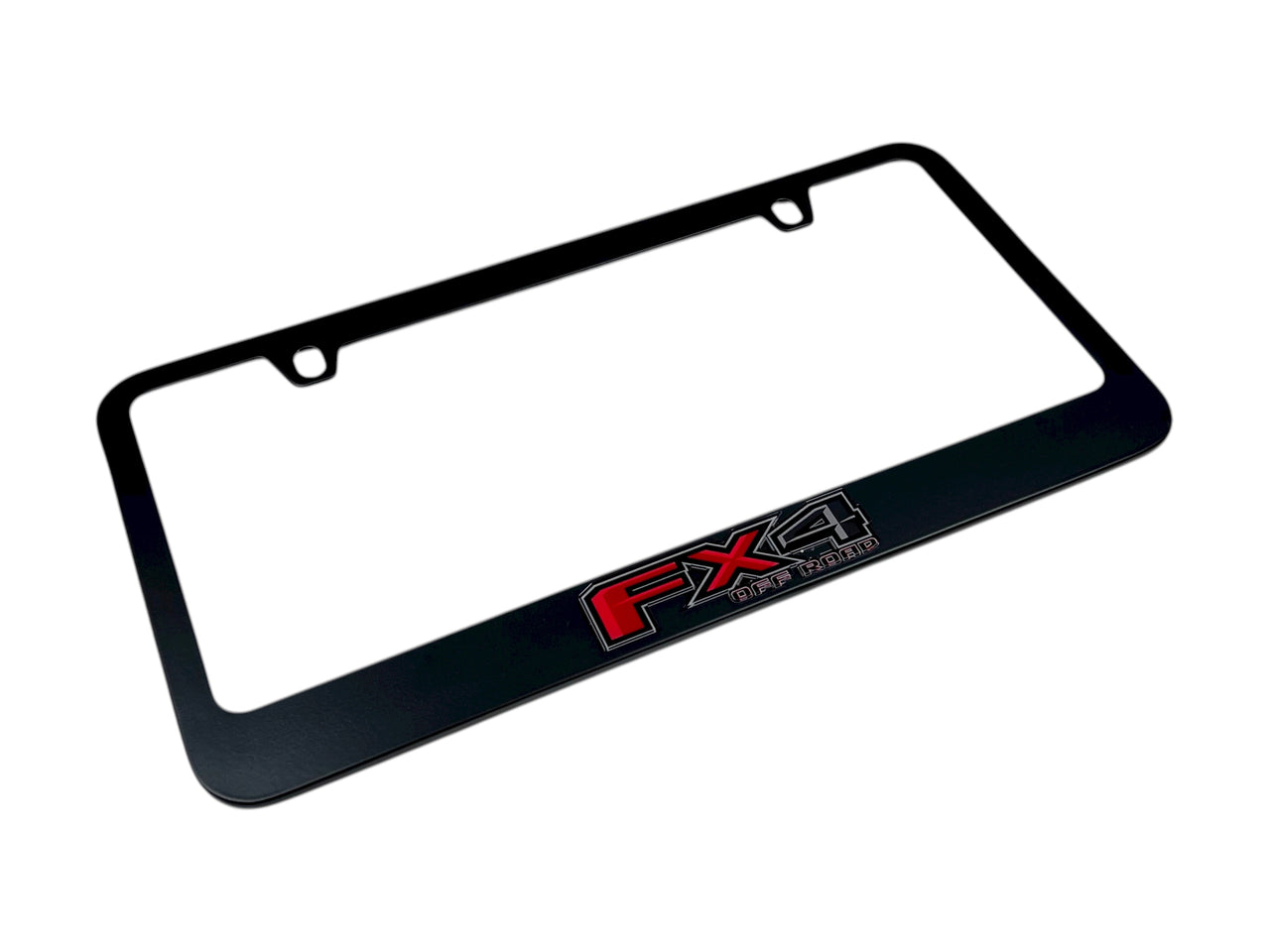 Ford FX4 Black License Plate Frame