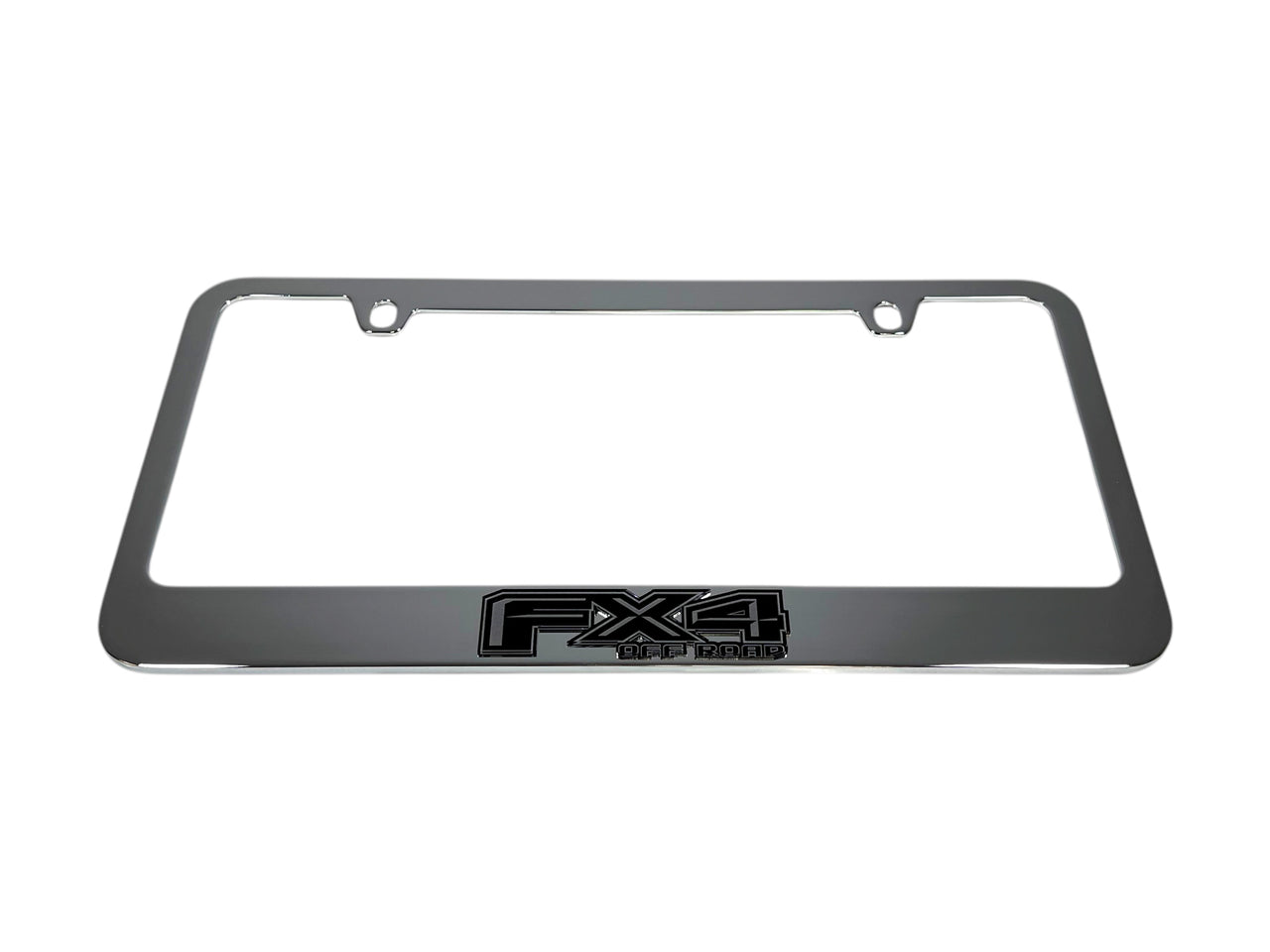 Ford FX4 Monochromatic Chrome License Plate Frame