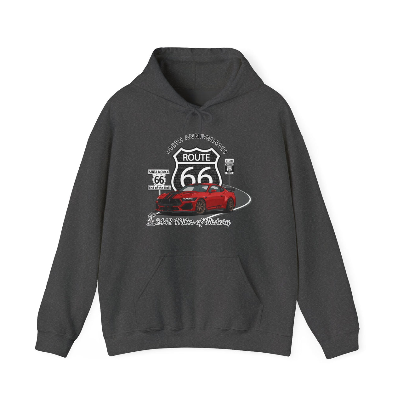 Shelby 2020 GT500 Route 66 100th Anniversary Hooded Sweatshirt – Classic Fit