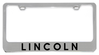 Lincoln Chrome License Plate Frame