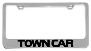 Lincoln Town Car Chrome License Plate Frame