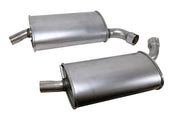 1964-1965 Corvette N11 Off Road Exhaust W/SSP&M (SB 300-375Hp) 25 Inch Manual - CA-57674-Corvette-Store-Online