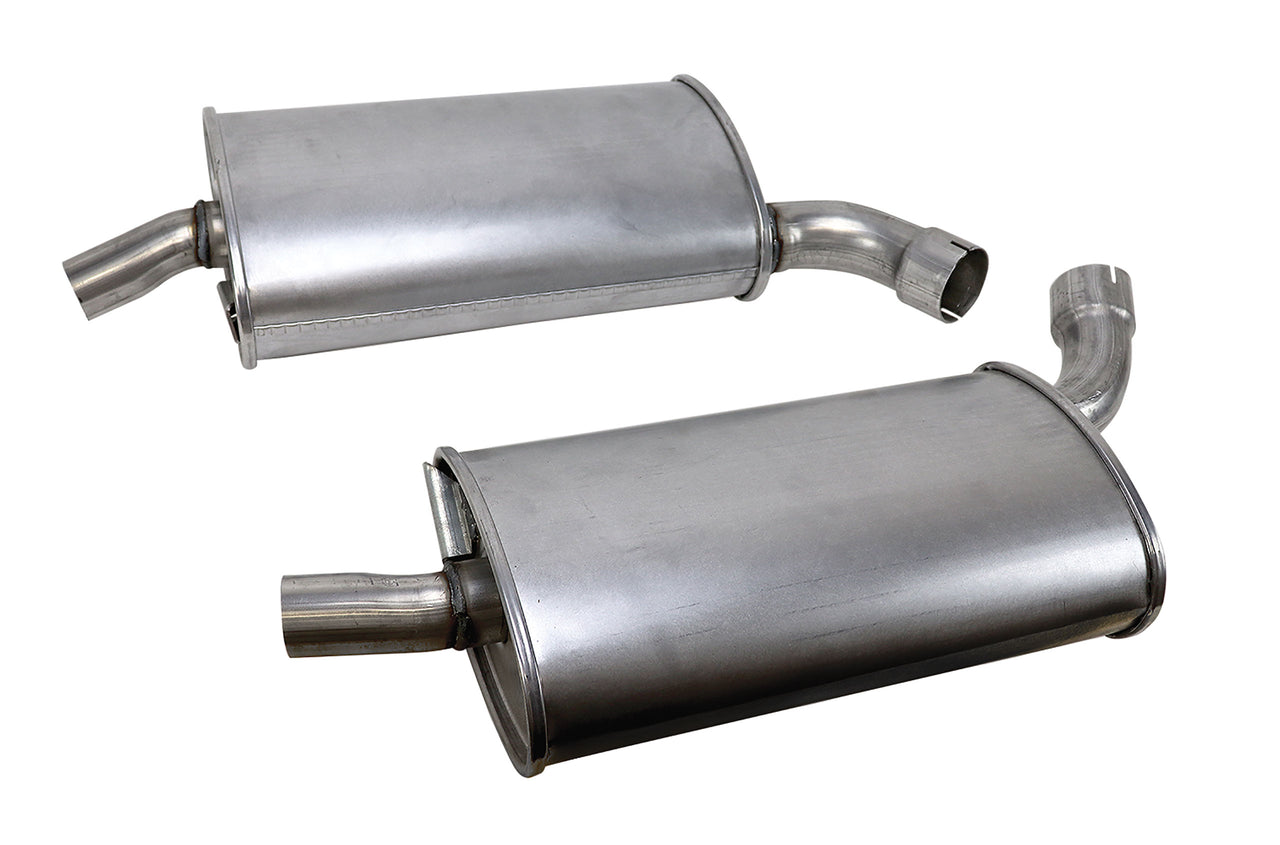 1968-1972 Corvette N11 Off Road Exhaust W/SSP&M (SB 68 300-350Hp + All 69-72 HP) 2-25 Inch Manual - CA-57679-Corvette-Store-Online