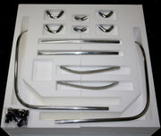 1963-1963 Corvette Rear Window Exterior Molding Trim Set With Clips - CA-58446-Corvette-Store-Online
