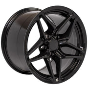 1988-1996 Corvette C7 ZR1 Style Gloss Black Wheel 17X11 50MM Offset - CA-60637-Corvette-Store-Online