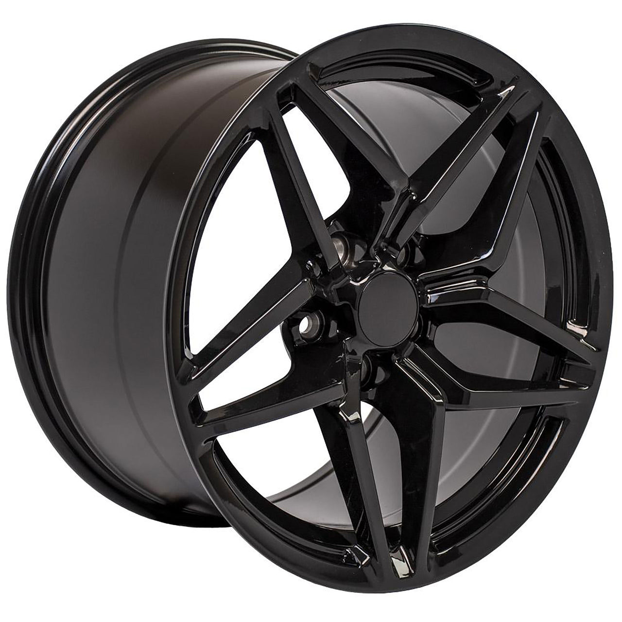 1988-2004 Corvette C7 ZR1 Style Gloss Black Wheel 18X105 56MM Offset - CA-60639-Corvette-Store-Online