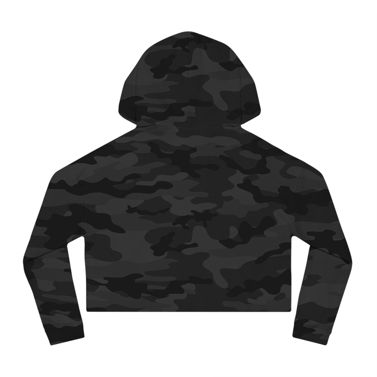 Chevy Bowtie Camo Women's Cropped Hoodie Sweatshirt