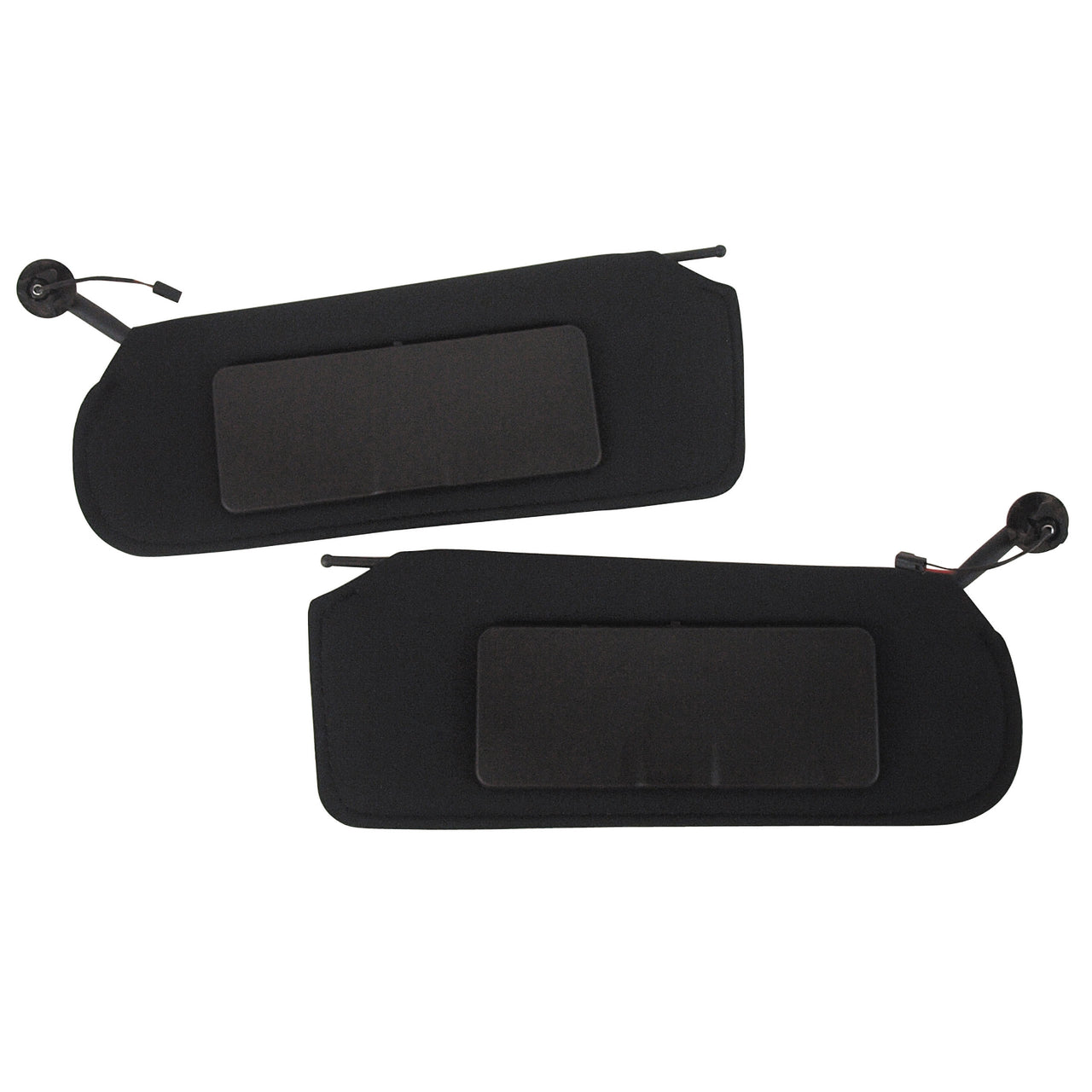 1997-2004 Corvette Replacement Sun Visor Set W/LED Lit Mirrors - Black - CA-62804-Corvette-Store-Online