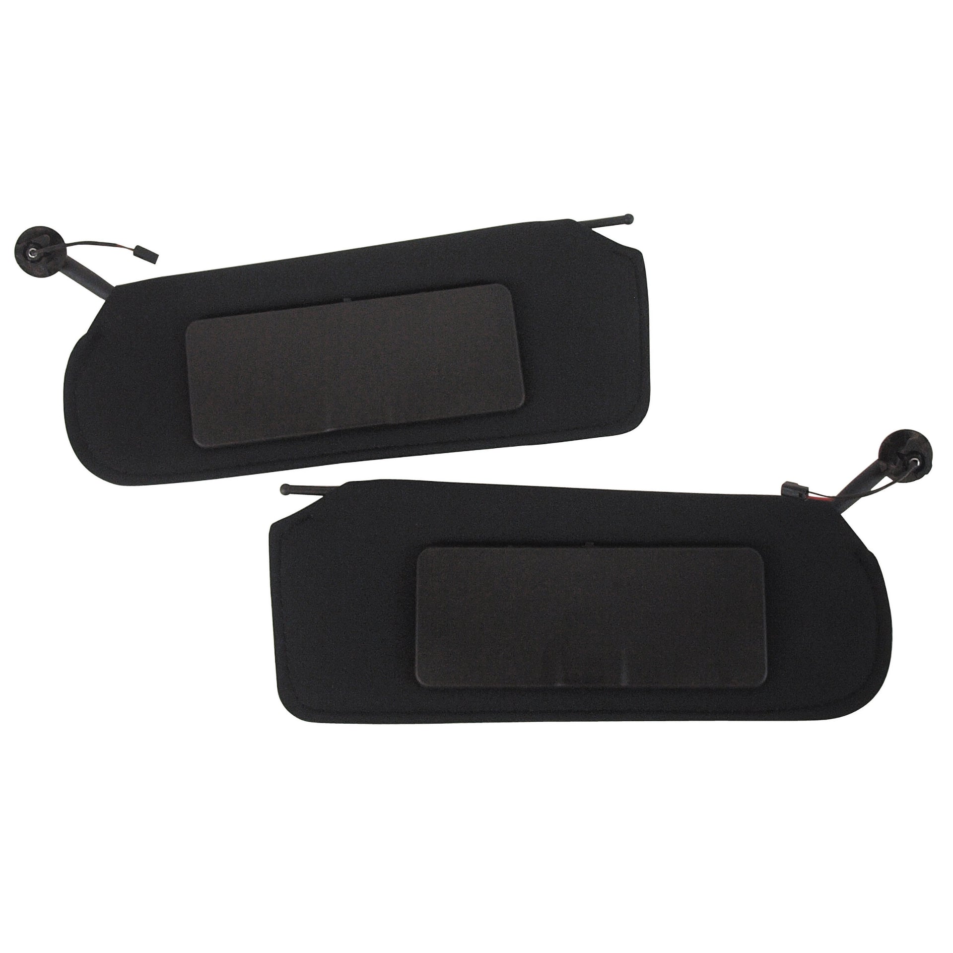 1997-2004 Corvette Replacement Sun Visor Set W/LED Lit Mirrors - Black - CA-62804-Corvette-Store-Online