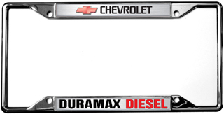 Chevrolet Duramax Chrome License Plate Frame