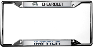 Chevrolet Impala Chrome License Plate Frame