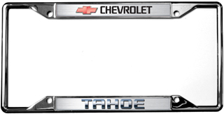 Chevrolet Tahoe Chrome License Plate Frame