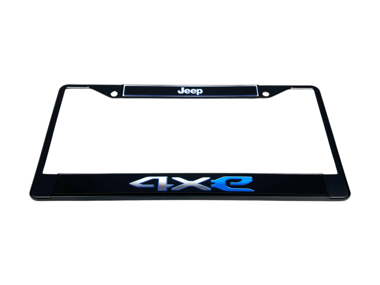 Jeep 4XE Black License Plate Frame