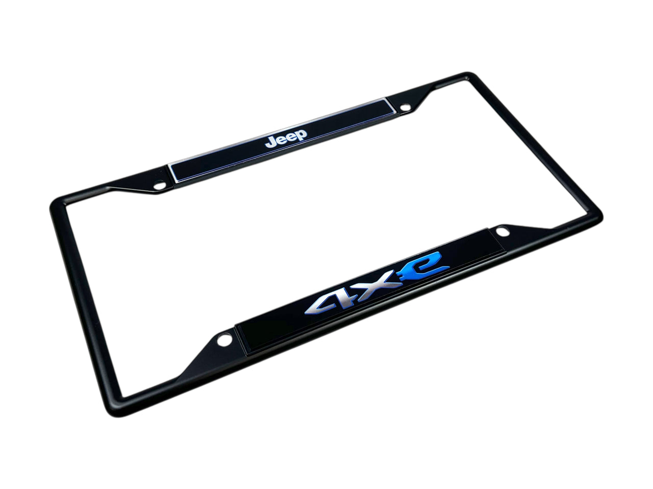 Jeep 4XE Black License Plate Frame
