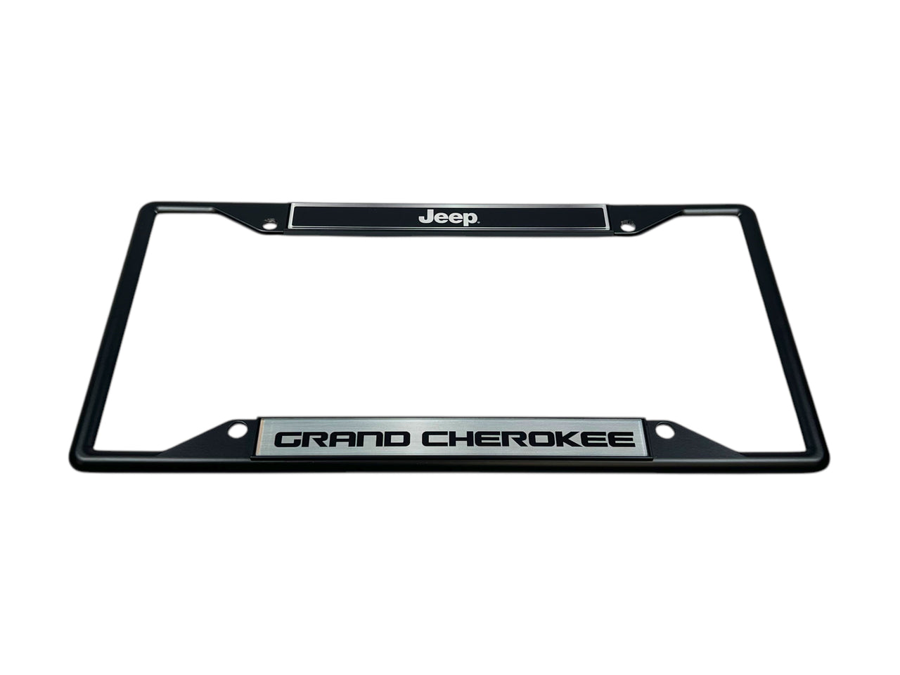 Jeep Grand Cherokee Black License Plate Frame