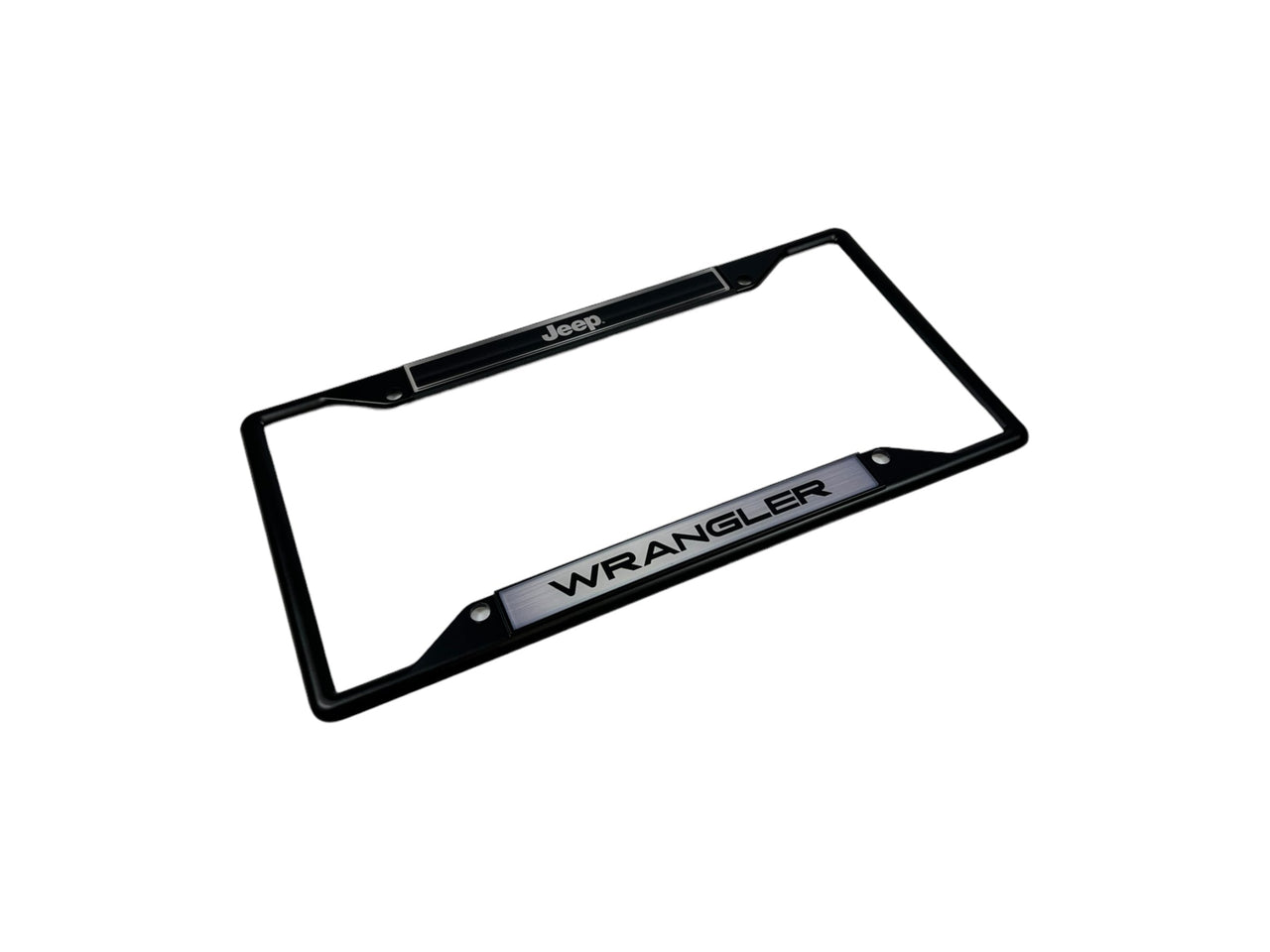 Jeep Wrangler Black License Plate Frame