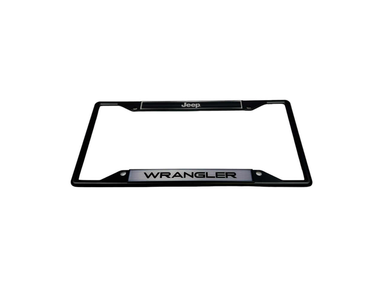 Jeep Wrangler Black License Plate Frame