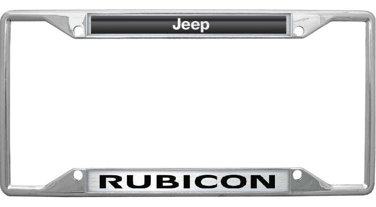 Jeep Rubicon Chrome License Plate Frame