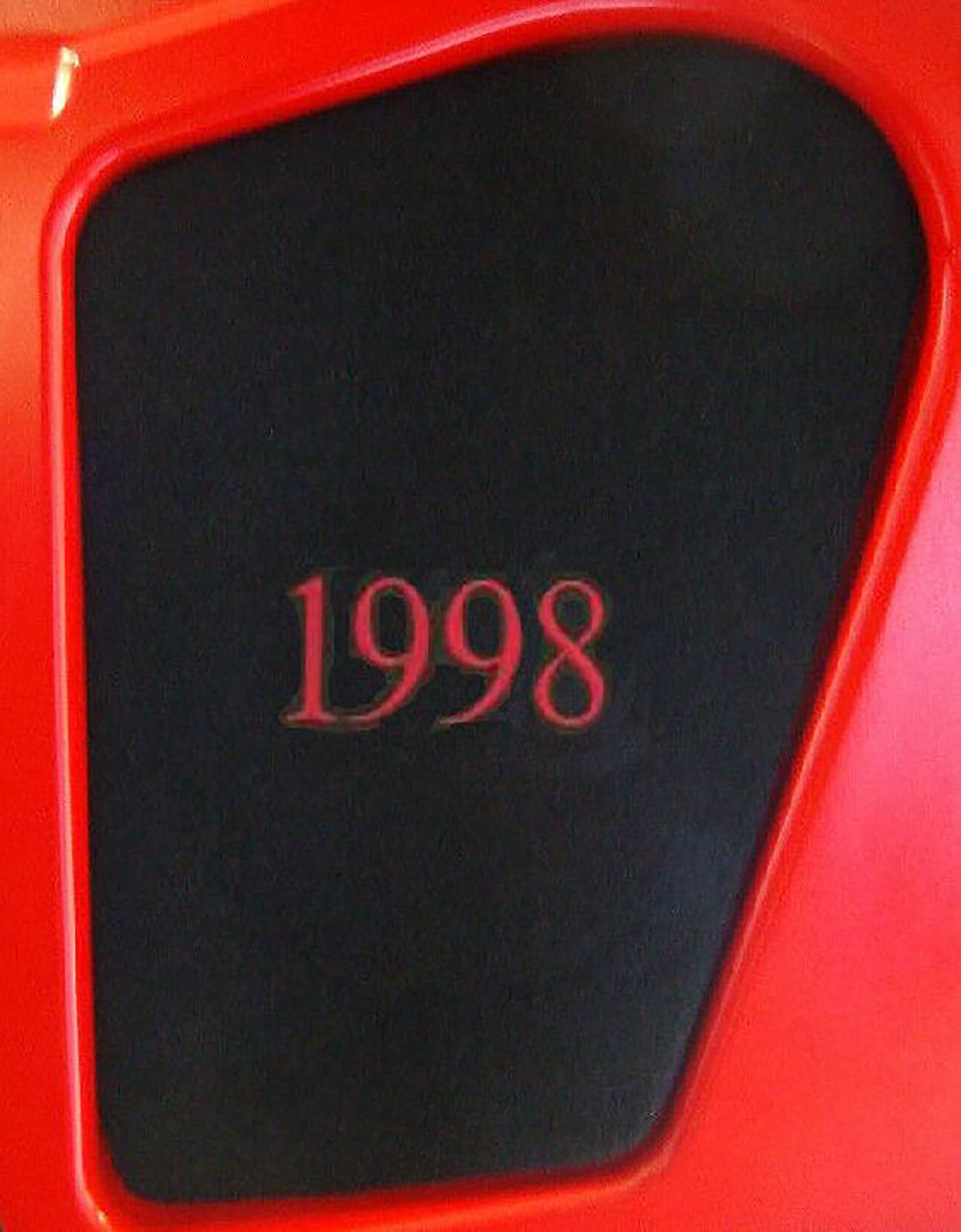 1997-1997 Corvette Underhood Insert With Year - Red - CA-67078-Corvette-Store-Online