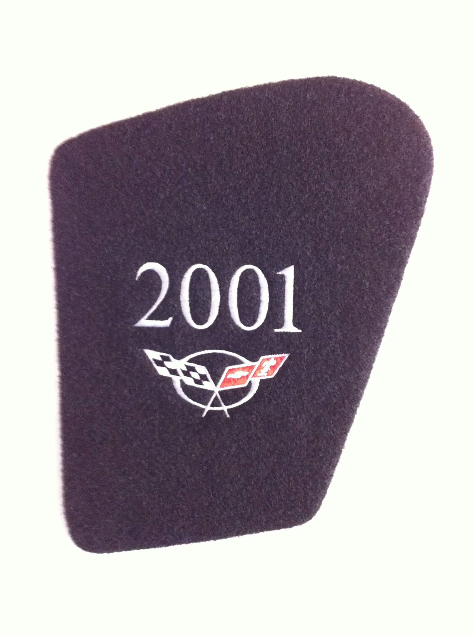 2001-2001 Corvette Underhood Insert - C5 Crossflag Logo And Year - CA-67105-Corvette-Store-Online