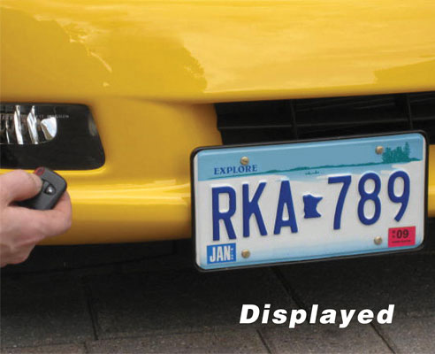 1997-2013 Corvette Show N Go - Powered Retractable Front License Plate Frame - C5 & C6 - CA-67162-Corvette-Store-Online