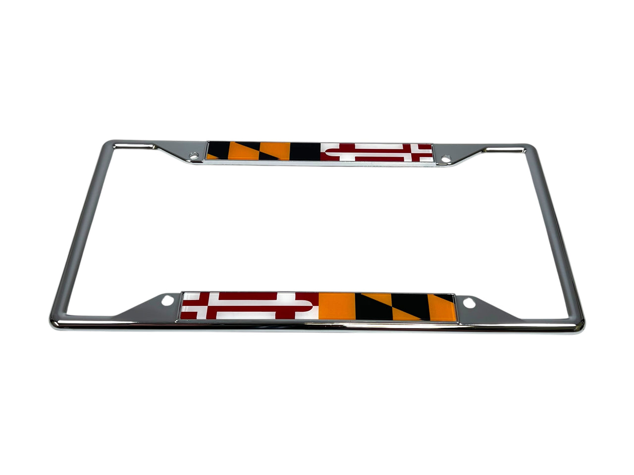 Maryland Flag Chrome License Plate Frame