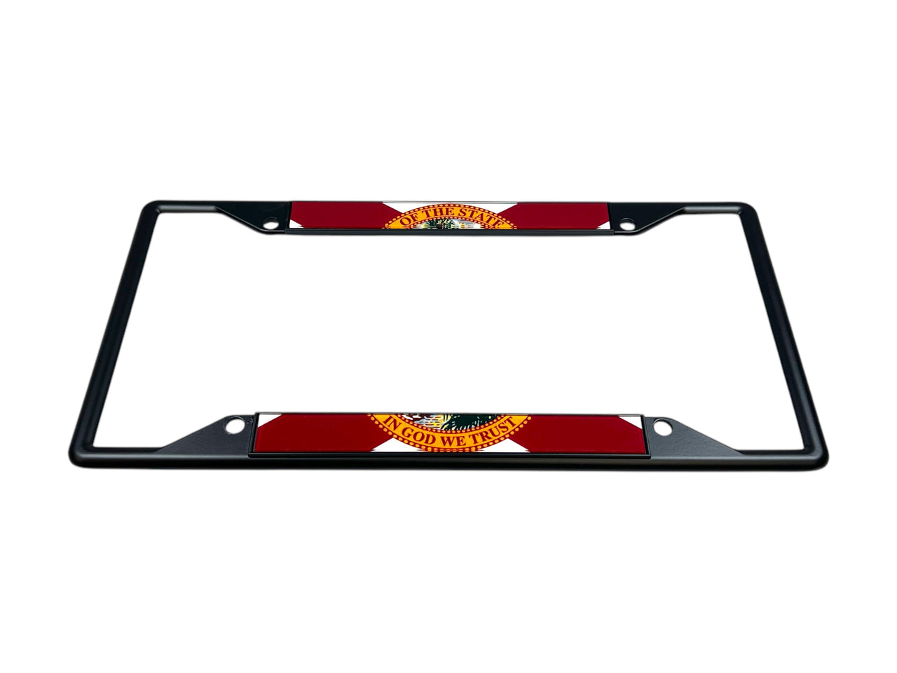 Florida Flag Black License Plate Frame